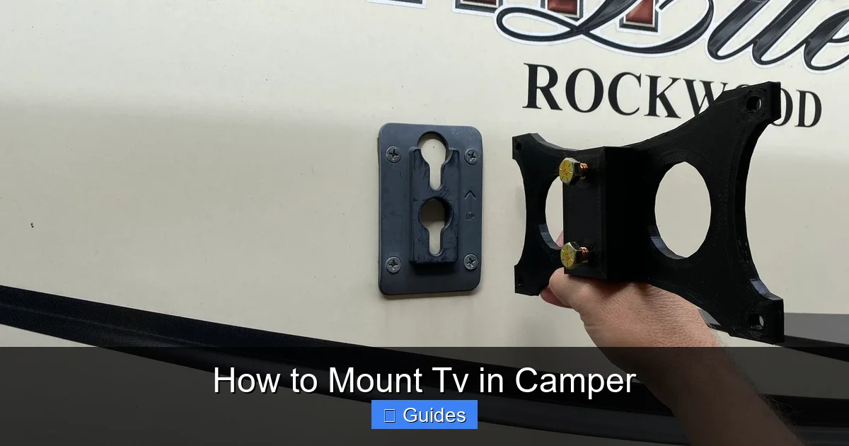 How to Mount Tv in Camper