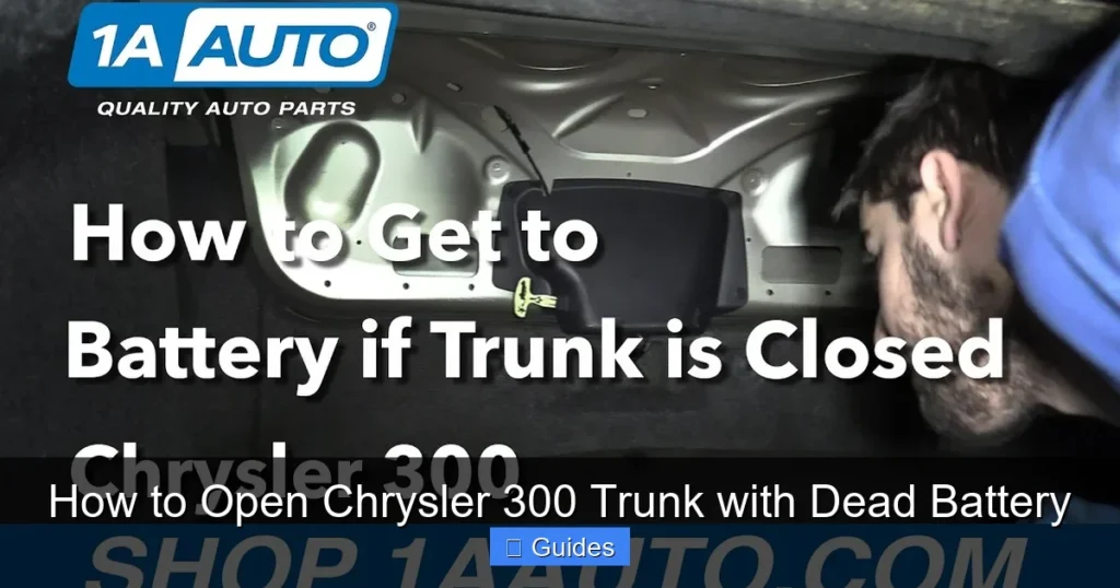 How to Open Chrysler 300 Trunk with Dead Battery
