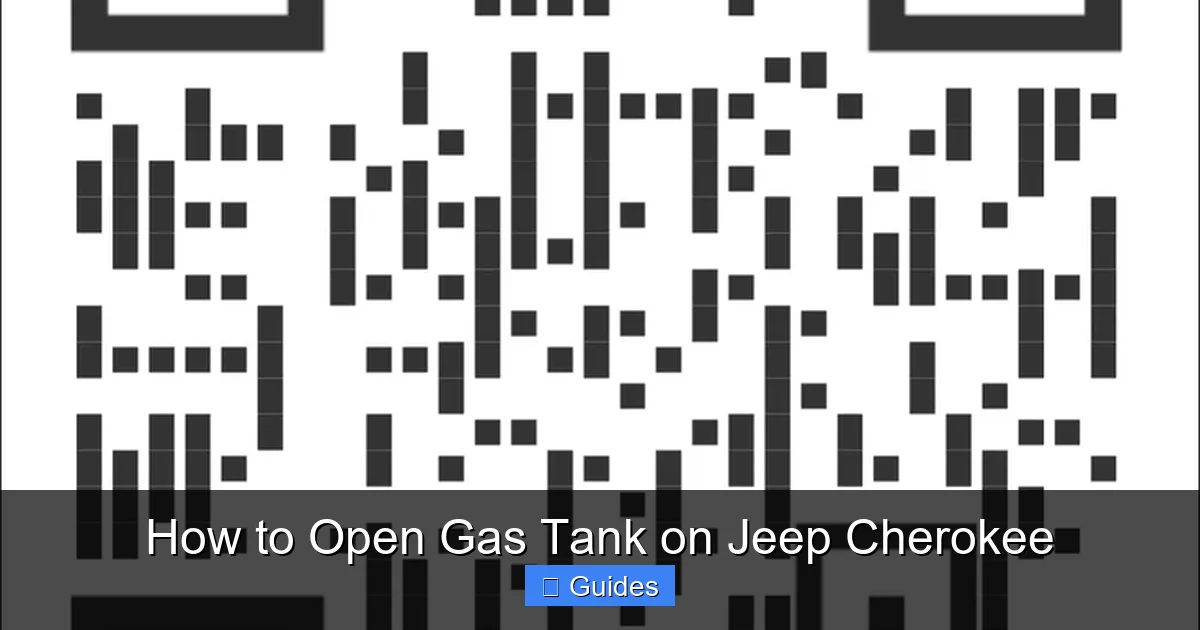 How to Open Gas Tank on Jeep Cherokee