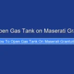 How to Open Gas Tank on Maserati Granturismo