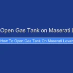 How to Open Gas Tank on Maserati Levante