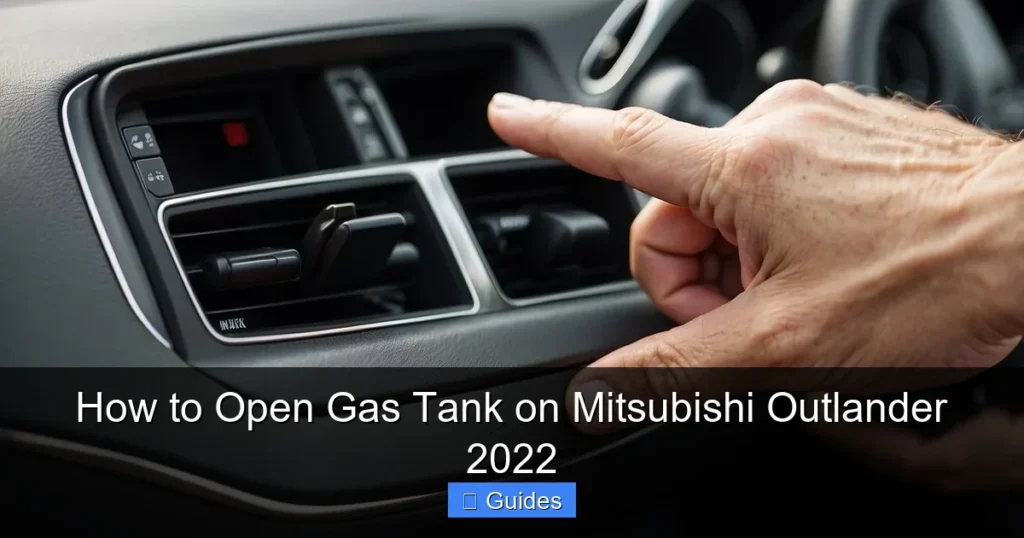 How to Open Gas Tank on Mitsubishi Outlander 2022