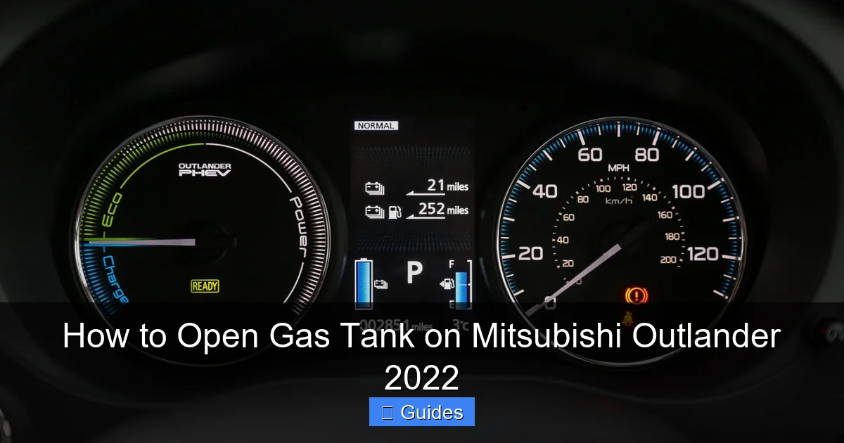 How to Open Gas Tank on Mitsubishi Outlander 2022