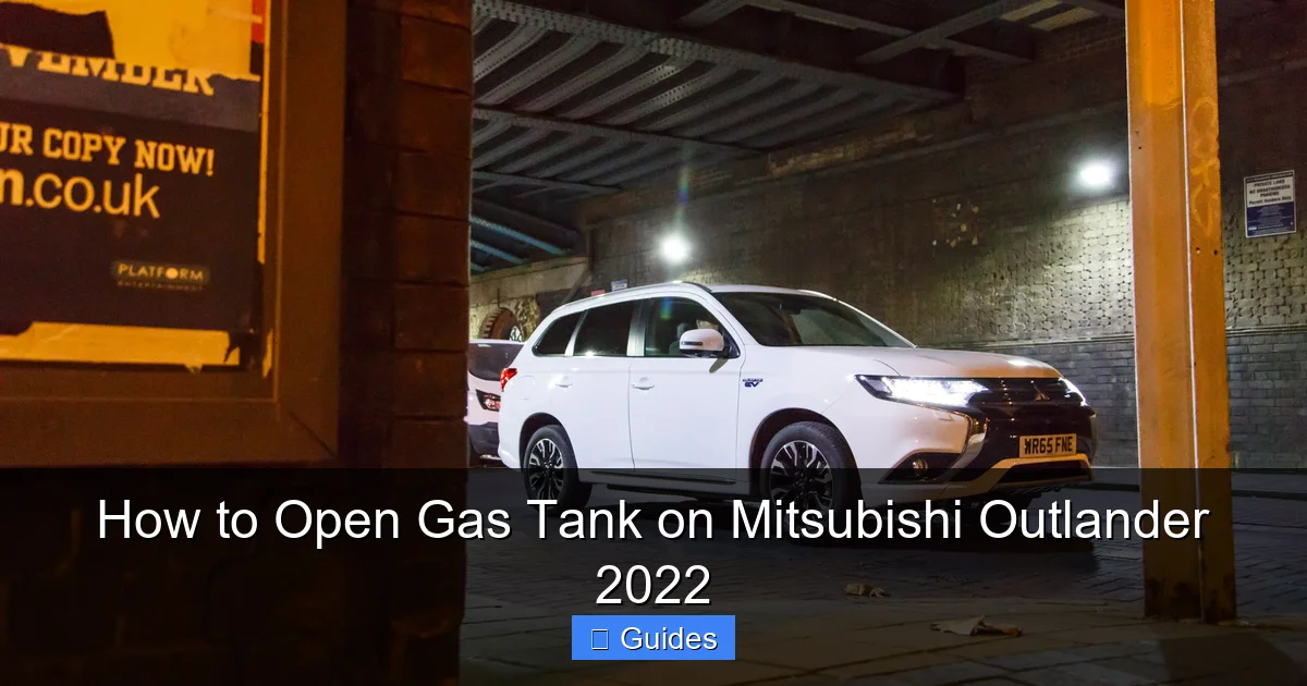 How to Open Gas Tank on Mitsubishi Outlander 2022