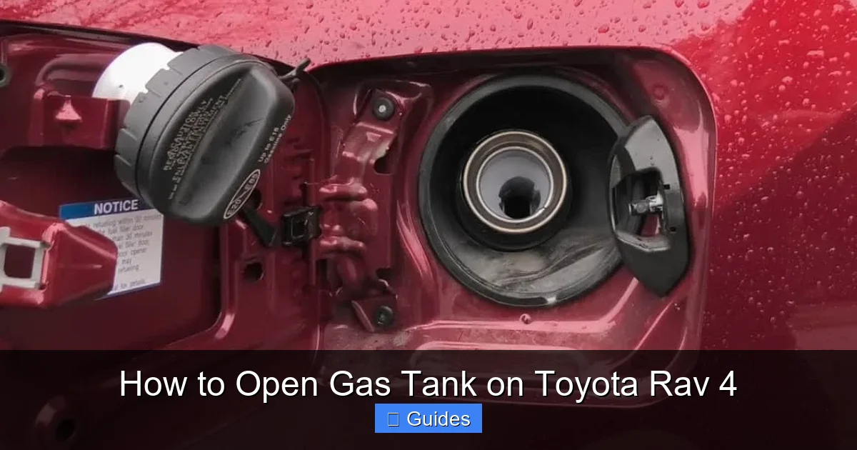 How to Open Gas Tank on Toyota Rav 4