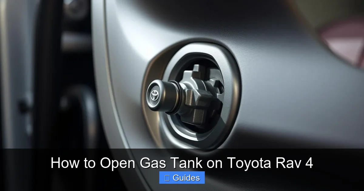 How to Open Gas Tank on Toyota Rav 4