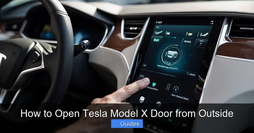 How to Open Tesla Model X Door from Outside