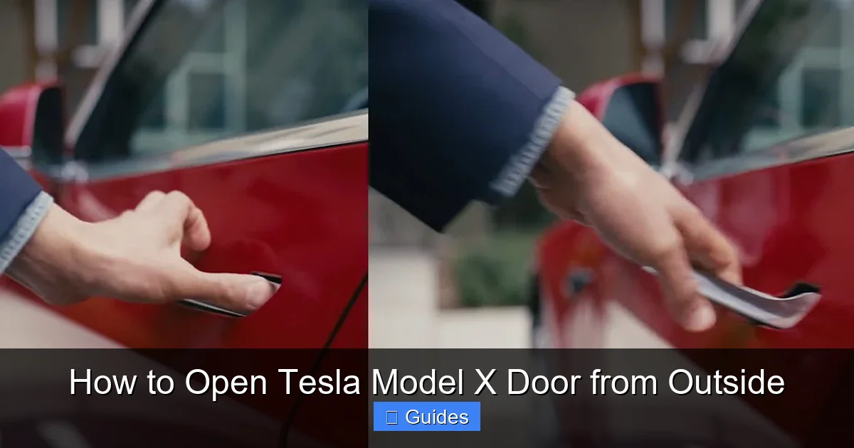How to Open Tesla Model X Door from Outside