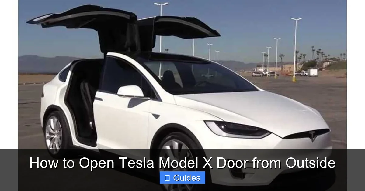 How to Open Tesla Model X Door from Outside