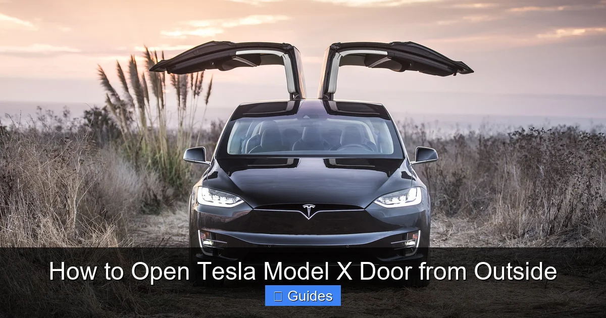 How to Open Tesla Model X Door from Outside