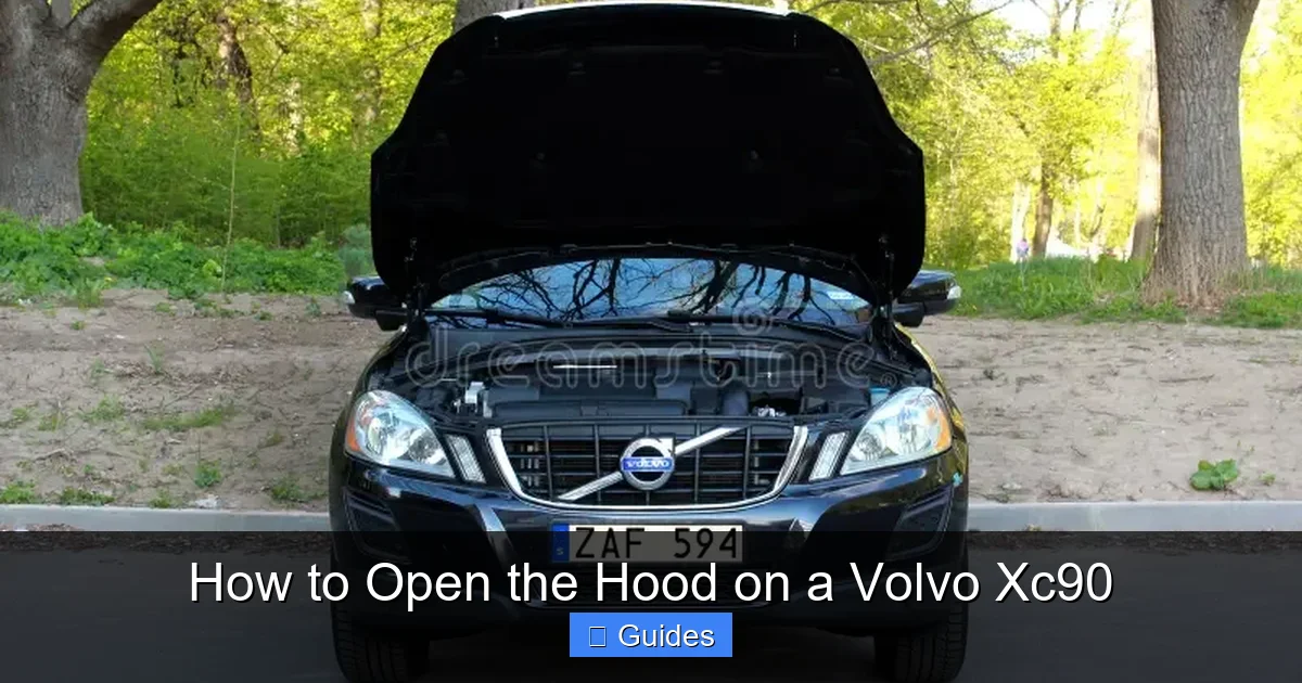 How to Open the Hood on a Volvo Xc90