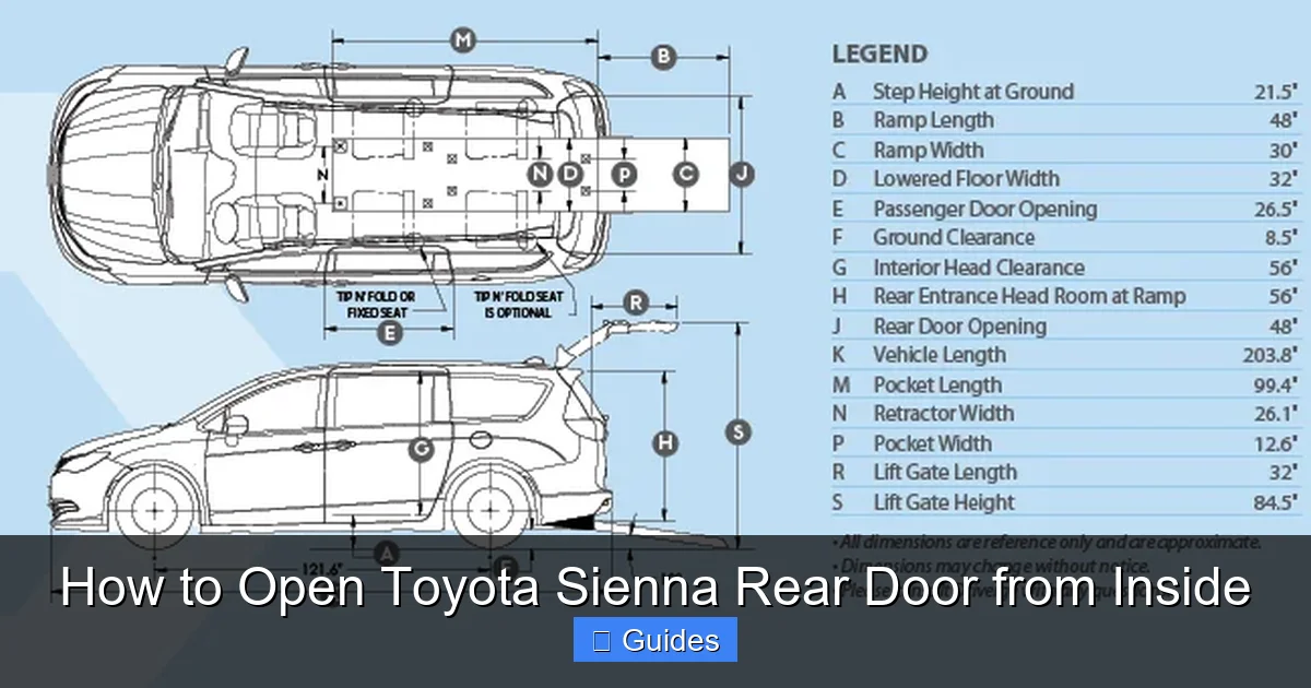 How to Open Toyota Sienna Rear Door from Inside