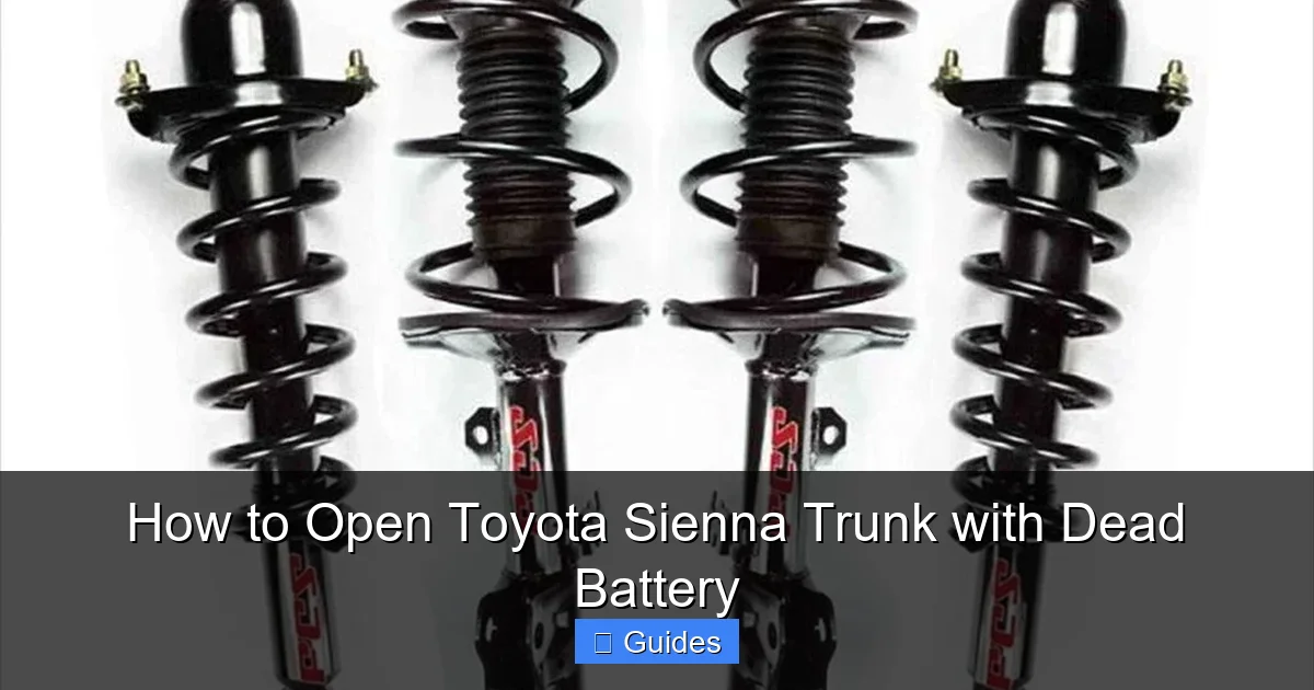 How to Open Toyota Sienna Trunk with Dead Battery