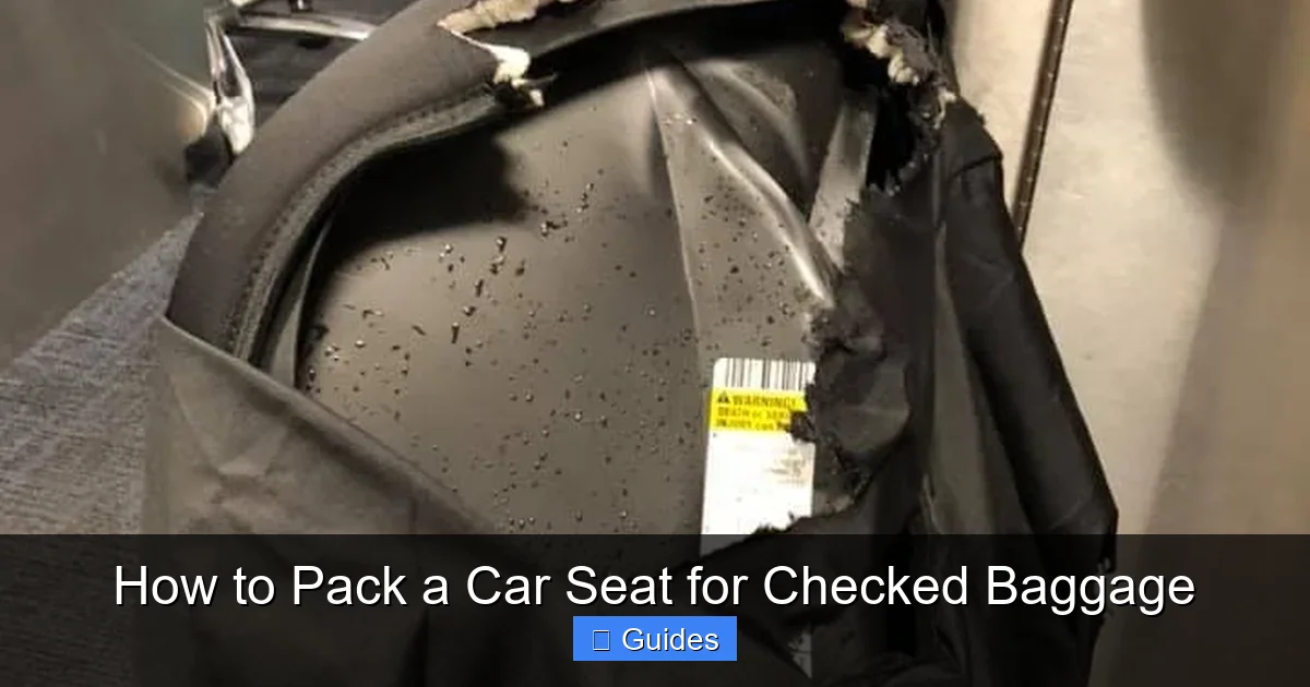 How to Pack a Car Seat for Checked Baggage