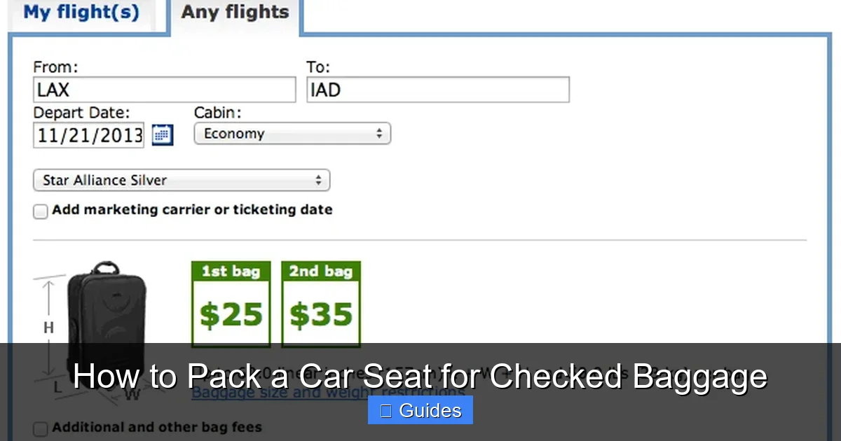 How to Pack a Car Seat for Checked Baggage