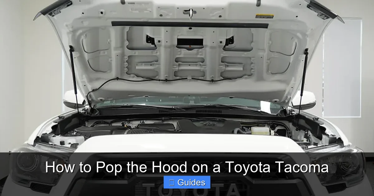 How to Pop the Hood on a Toyota Tacoma