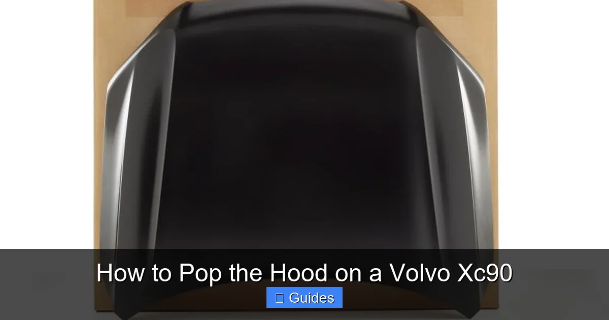 How to Pop the Hood on a Volvo Xc90
