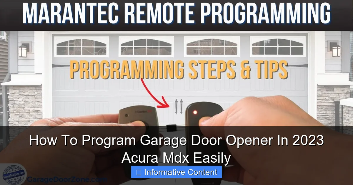 How To Program Garage Door Opener In 2023 Acura Mdx Easily