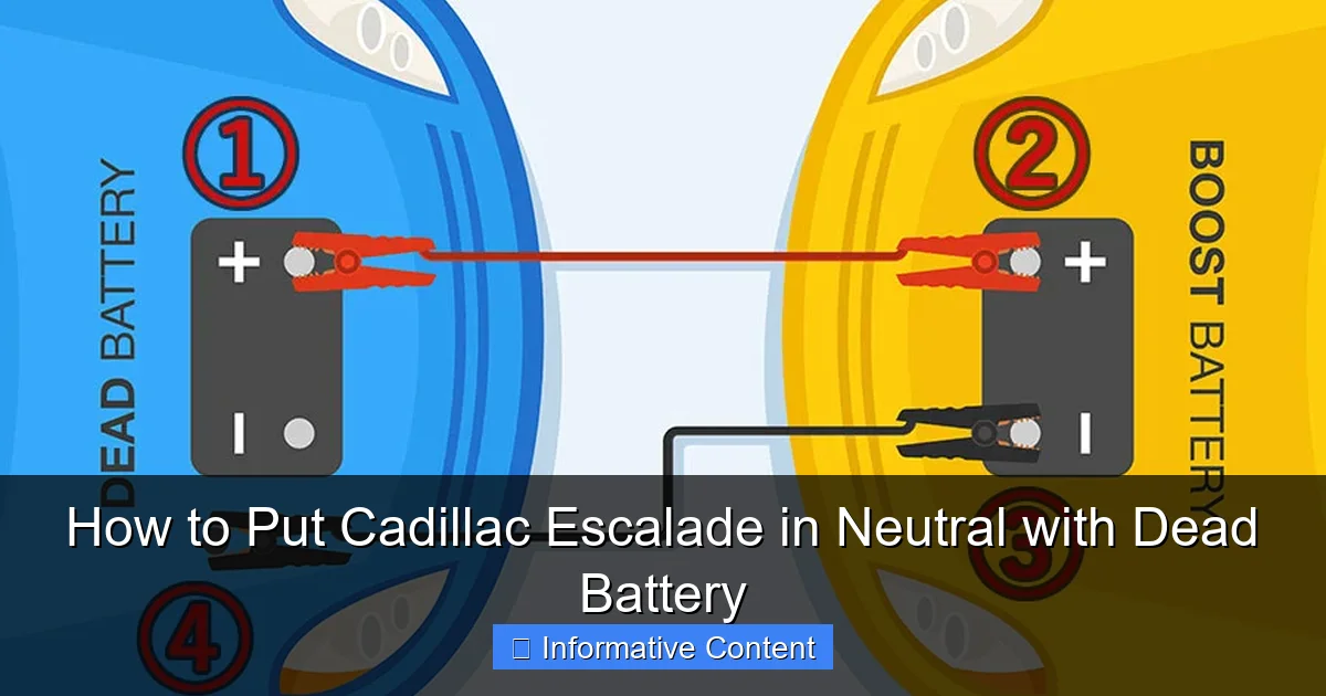 How to Put Cadillac Escalade in Neutral with Dead Battery