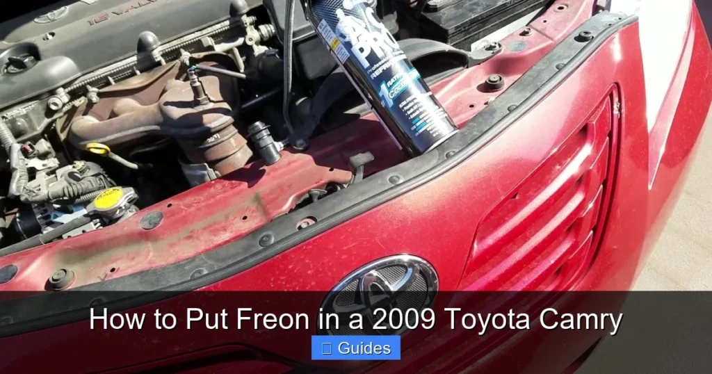 How to Put Freon in a 2009 Toyota Camry