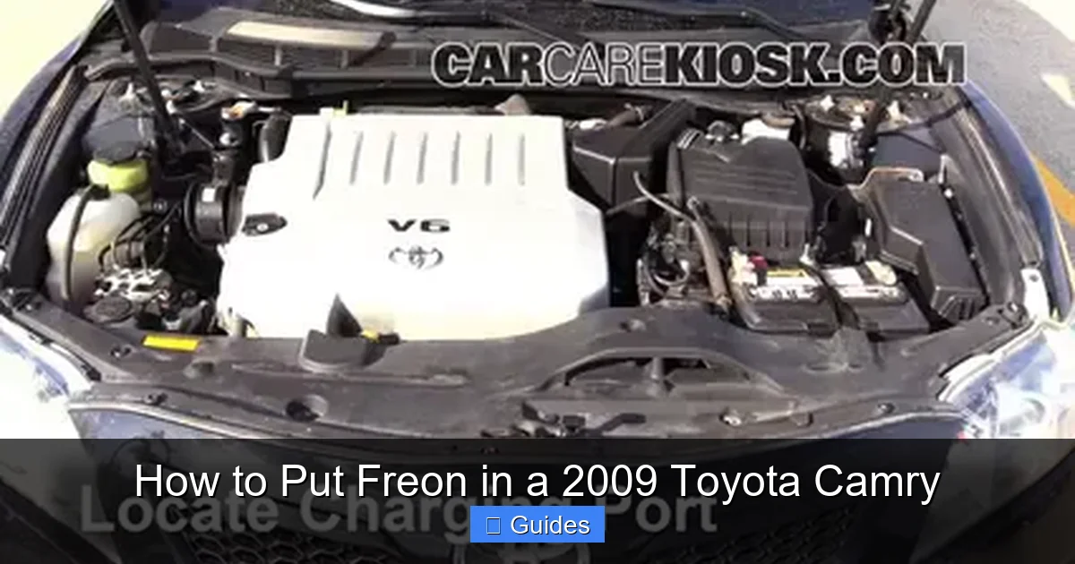 How to Put Freon in a 2009 Toyota Camry
