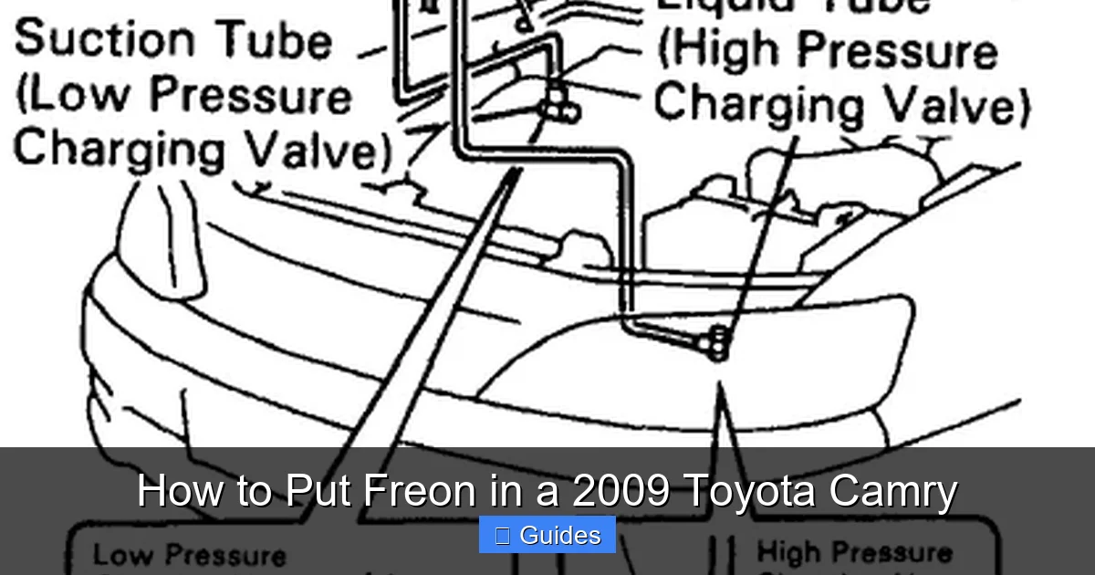 How to Put Freon in a 2009 Toyota Camry