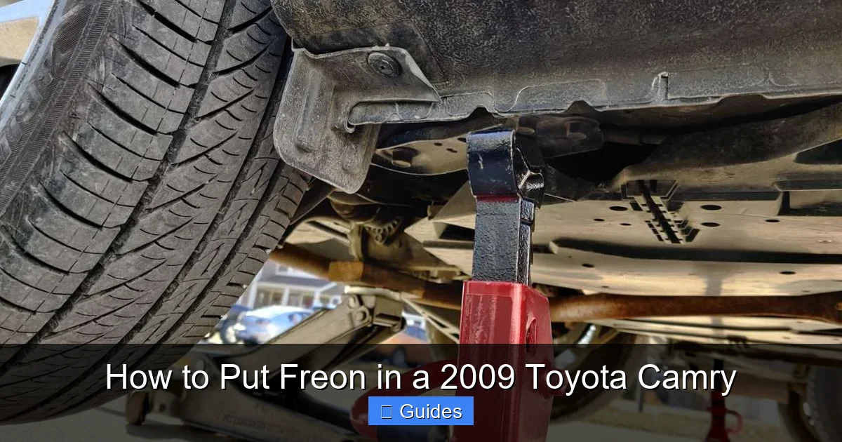How to Put Freon in a 2009 Toyota Camry