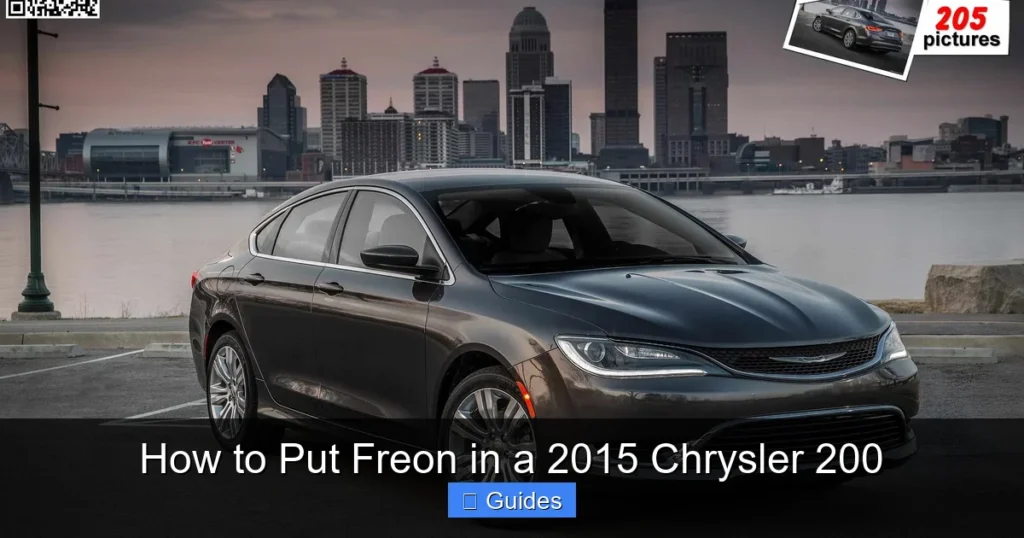 How to Put Freon in a 2015 Chrysler 200