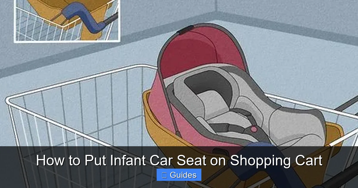 How to Put Infant Car Seat on Shopping Cart