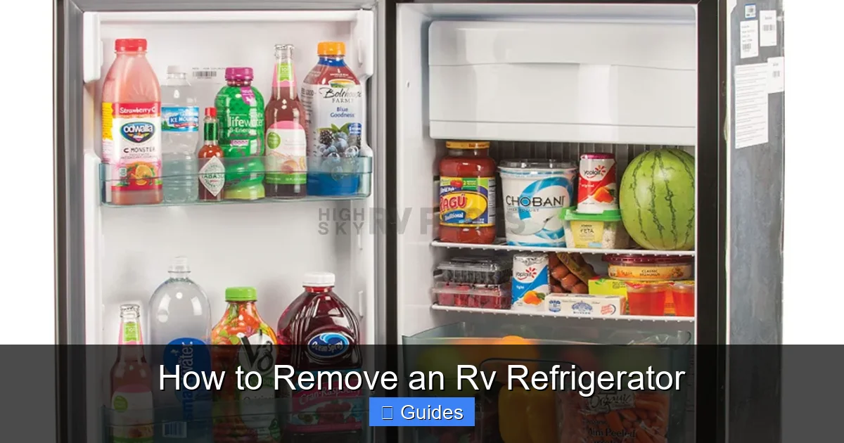 How to Remove an Rv Refrigerator