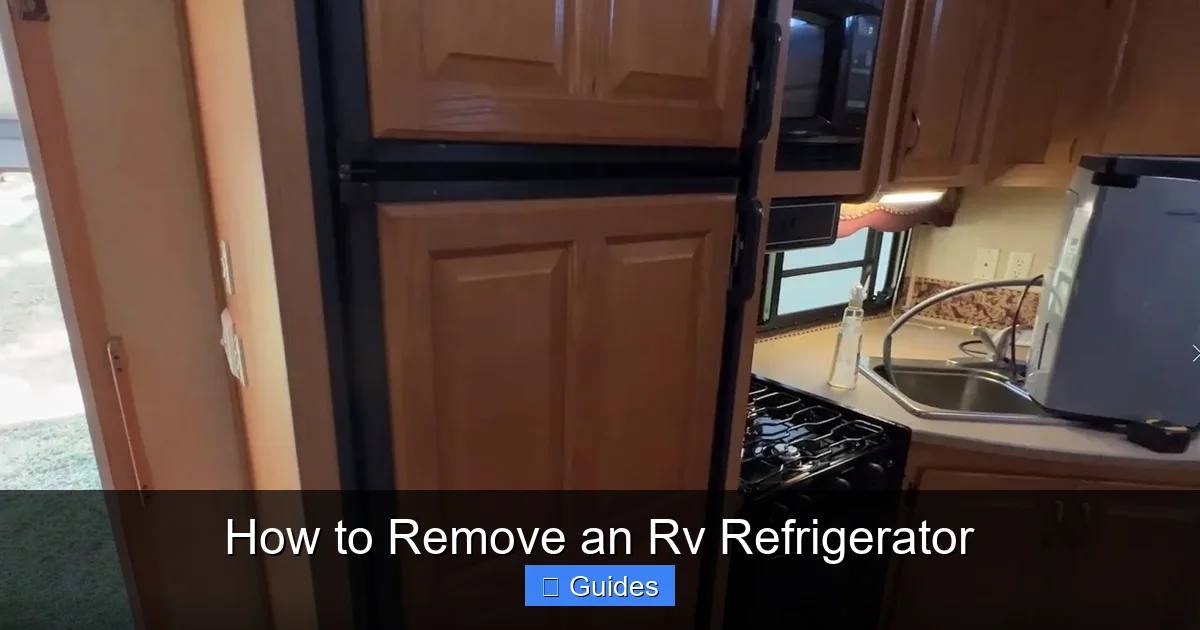 How to Remove an Rv Refrigerator