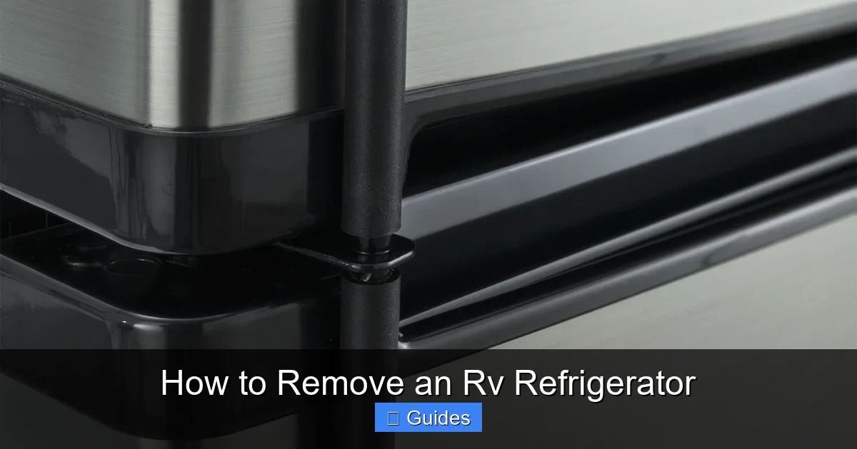 How to Remove an Rv Refrigerator