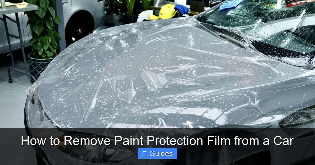 How to Remove Paint Protection Film from a Car
