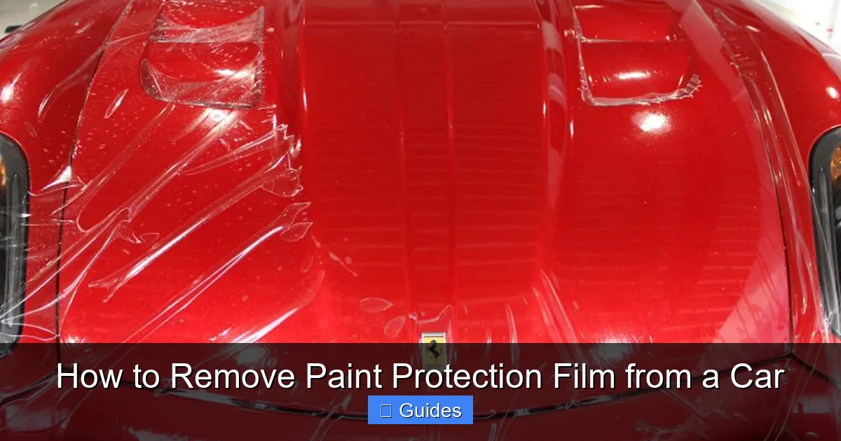 How to Remove Paint Protection Film from a Car