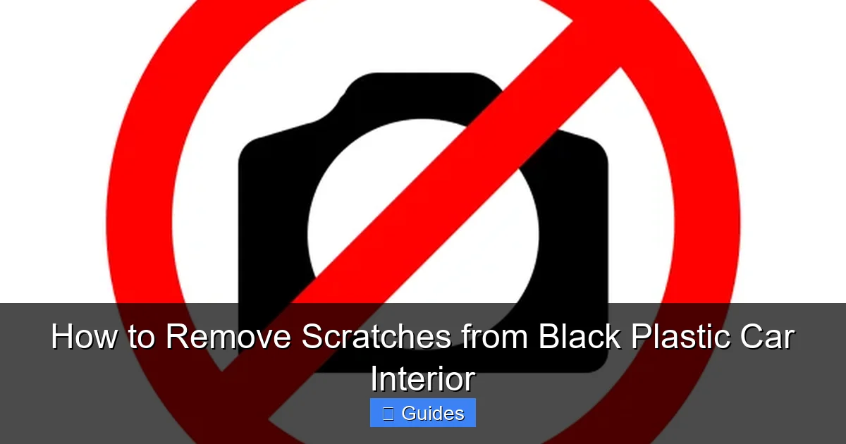 How to Remove Scratches from Black Plastic Car Interior