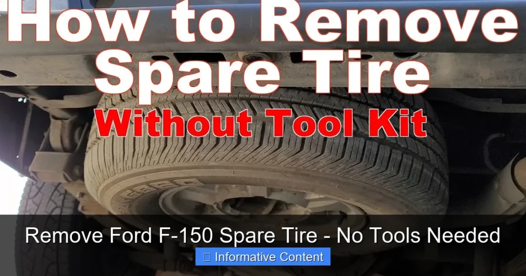 Remove Ford F-150 Spare Tire - No Tools Needed