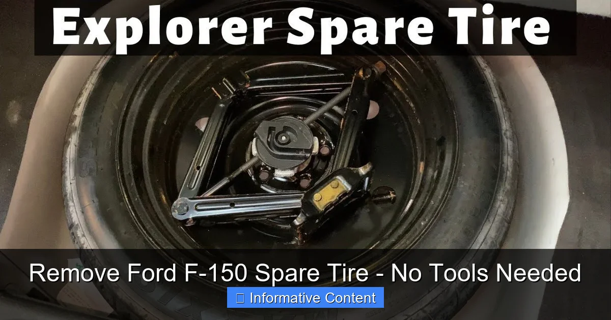 Remove Ford F-150 Spare Tire - No Tools Needed