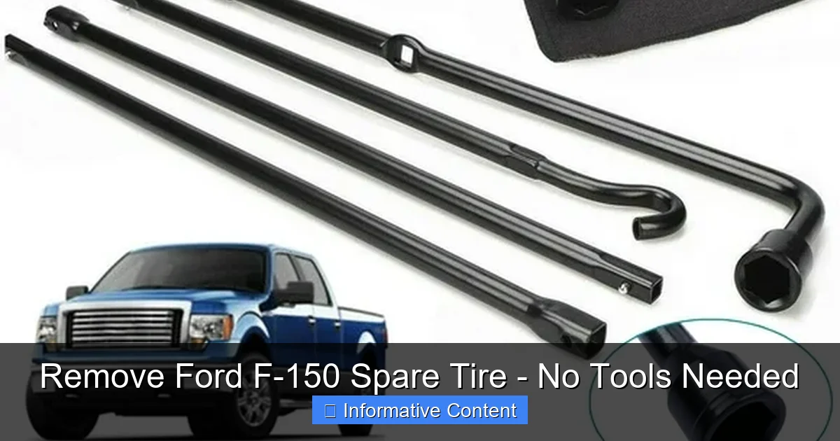 Remove Ford F-150 Spare Tire - No Tools Needed