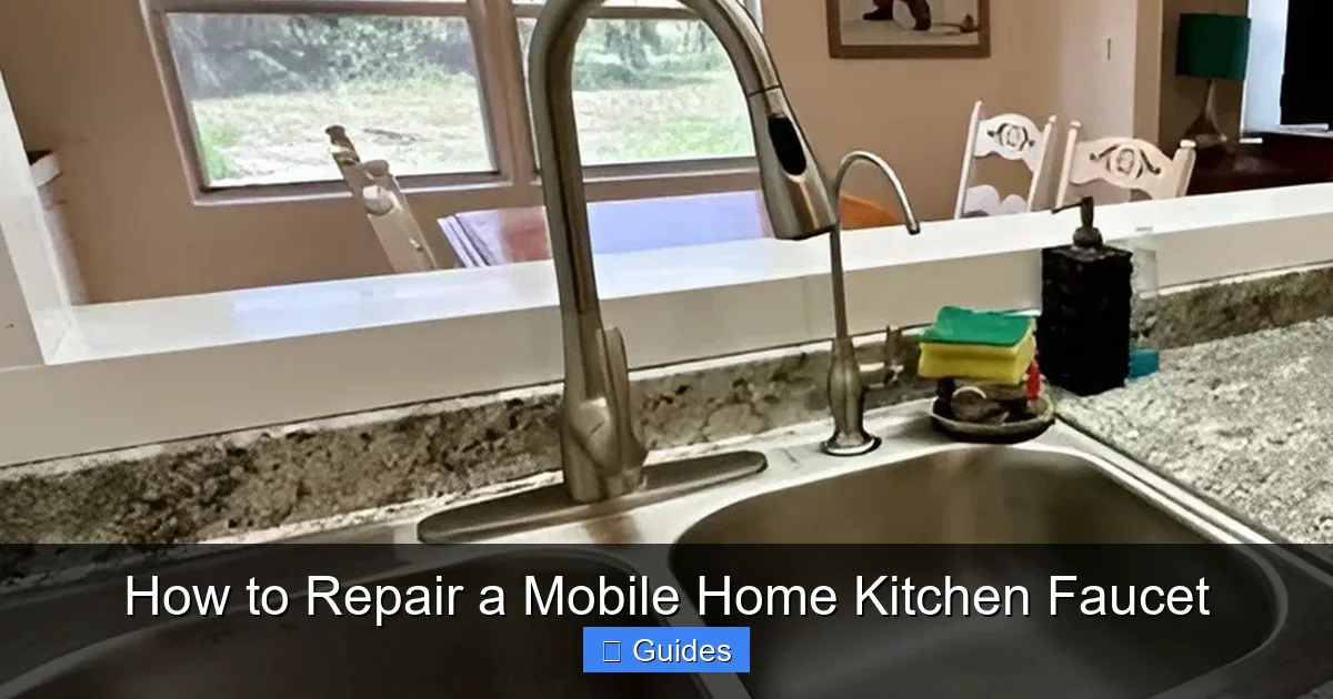 How to Repair a Mobile Home Kitchen Faucet