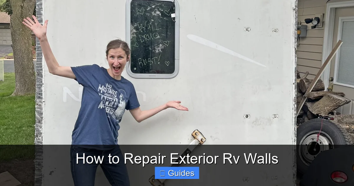 How to Repair Exterior Rv Walls