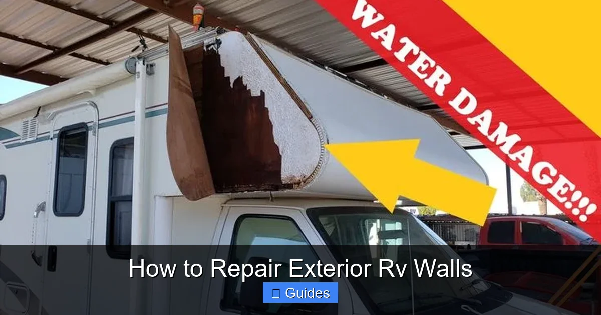 How to Repair Exterior Rv Walls