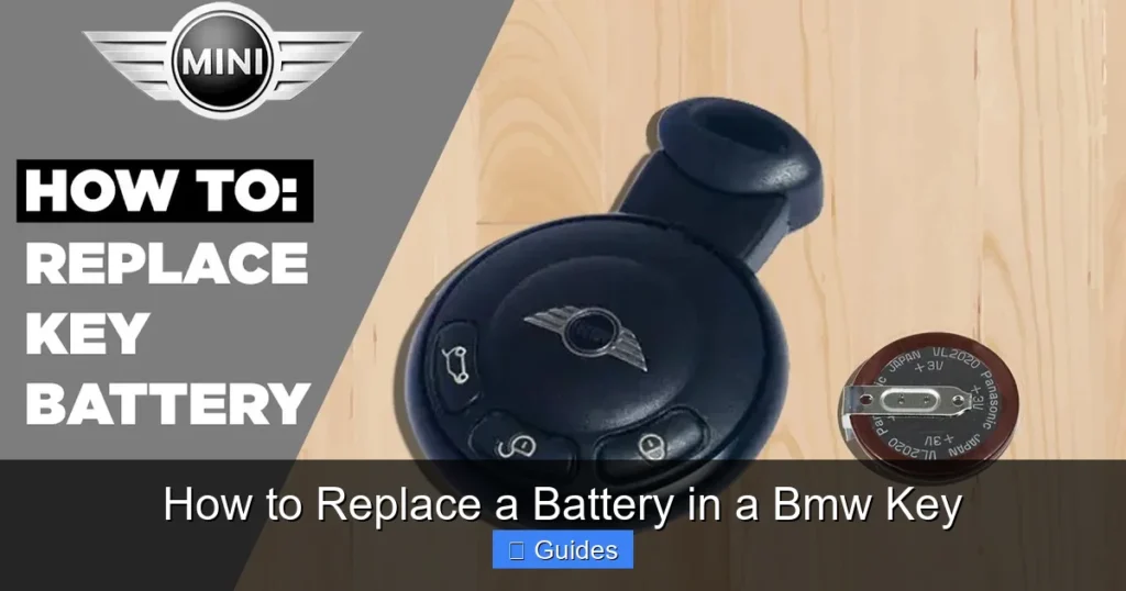 How to Replace a Battery in a Bmw Key