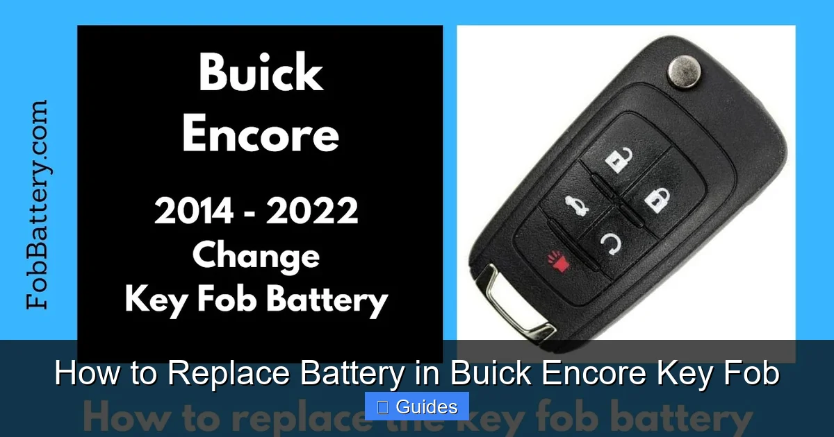 How to Replace Battery in Buick Encore Key Fob