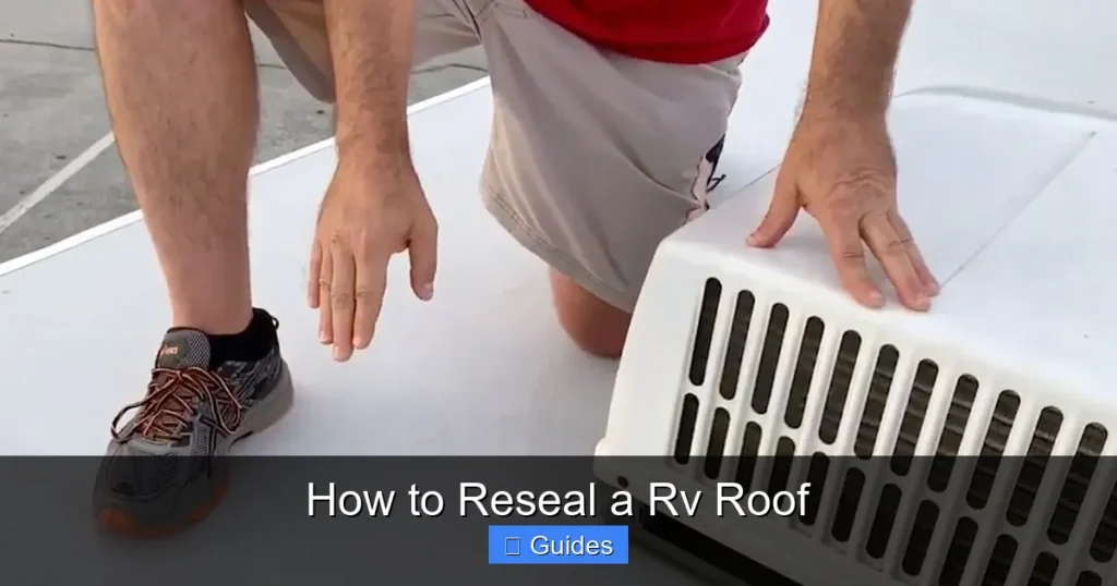 How to Reseal a Rv Roof