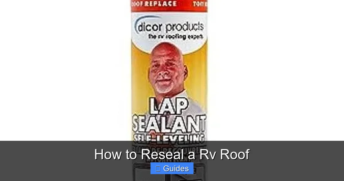 How to Reseal a Rv Roof