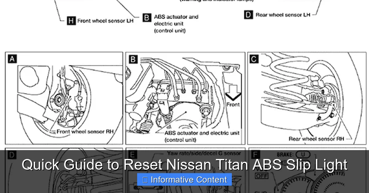 Quick Guide to Reset Nissan Titan ABS Slip Light