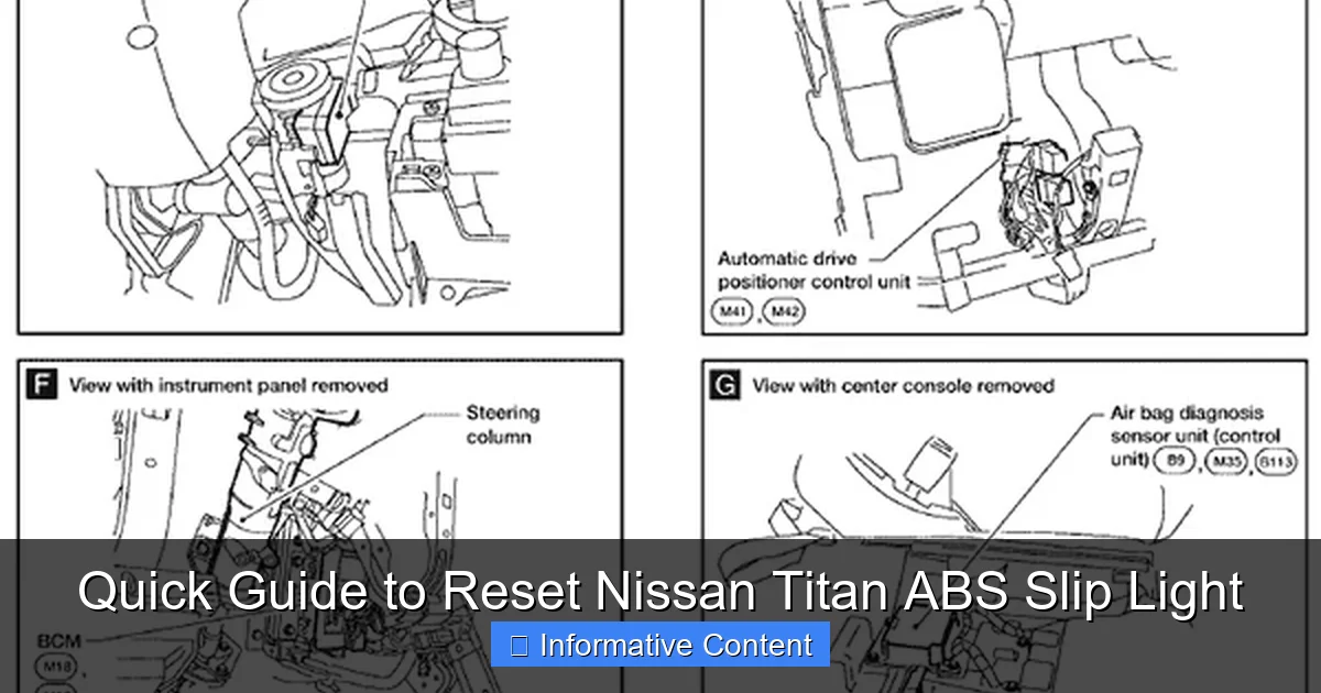 Quick Guide to Reset Nissan Titan ABS Slip Light