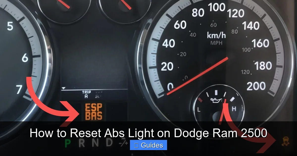 How to Reset Abs Light on Dodge Ram 2500
