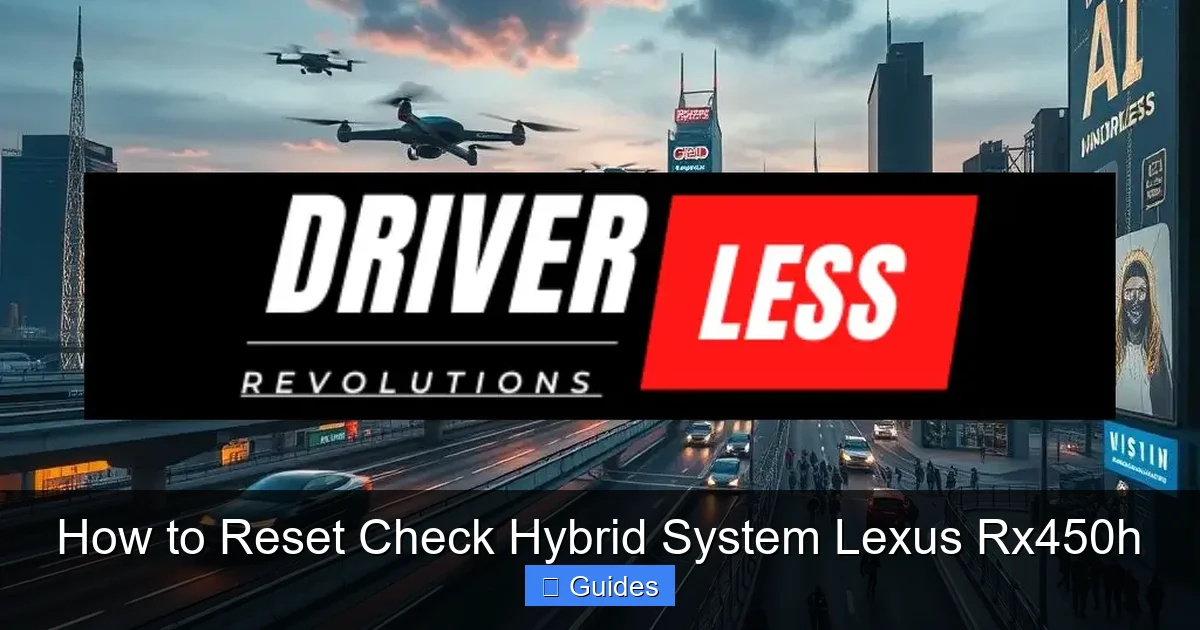 How to Reset Check Hybrid System Lexus Rx450h
