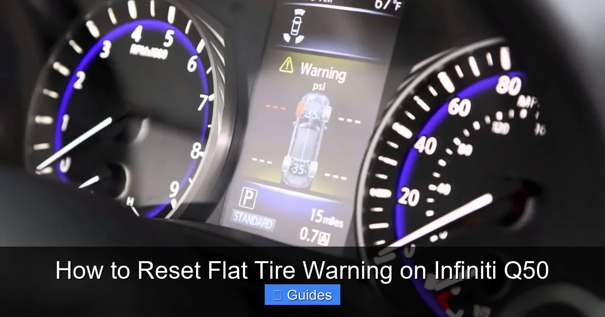 How to Reset Flat Tire Warning on Infiniti Q50
